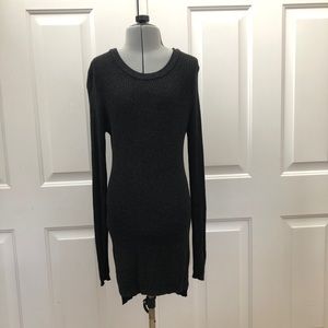 Garage Dark Gray Ribbed Crewneck Sweater | Size XS